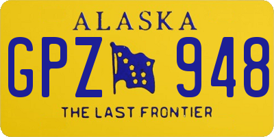 AK license plate GPZ948