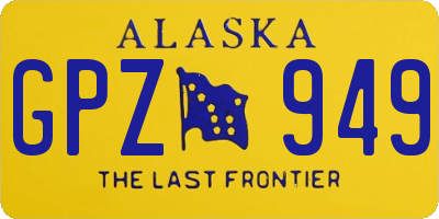 AK license plate GPZ949
