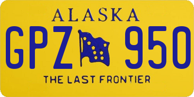 AK license plate GPZ950