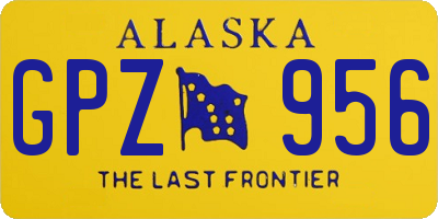 AK license plate GPZ956