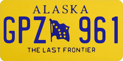 AK license plate GPZ961