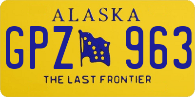AK license plate GPZ963