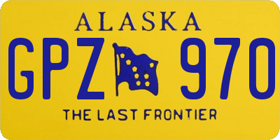 AK license plate GPZ970