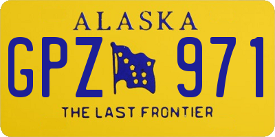 AK license plate GPZ971
