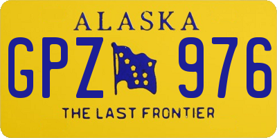 AK license plate GPZ976