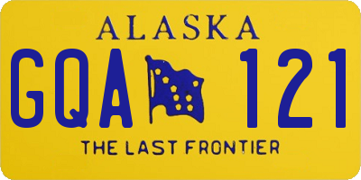 AK license plate GQA121