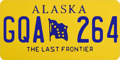 AK license plate GQA264
