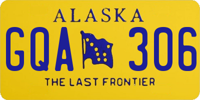 AK license plate GQA306