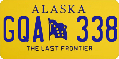 AK license plate GQA338