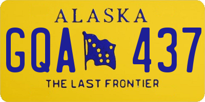 AK license plate GQA437