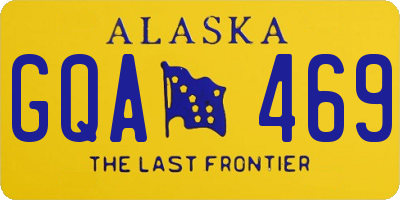 AK license plate GQA469