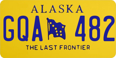 AK license plate GQA482