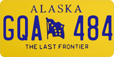 AK license plate GQA484