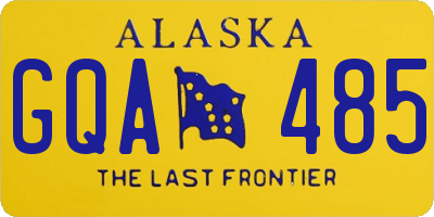 AK license plate GQA485