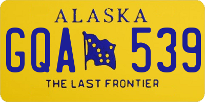 AK license plate GQA539