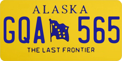 AK license plate GQA565