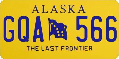 AK license plate GQA566