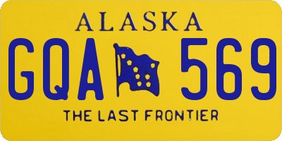 AK license plate GQA569