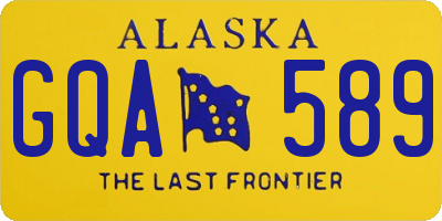 AK license plate GQA589