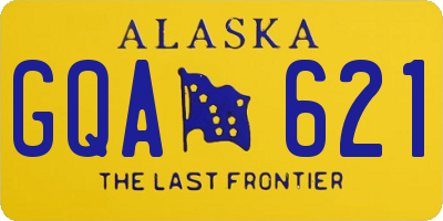 AK license plate GQA621