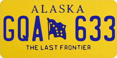 AK license plate GQA633