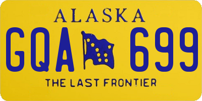 AK license plate GQA699