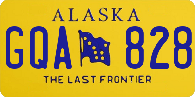 AK license plate GQA828