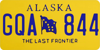 AK license plate GQA844