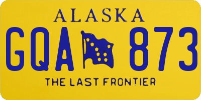AK license plate GQA873