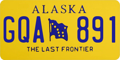 AK license plate GQA891