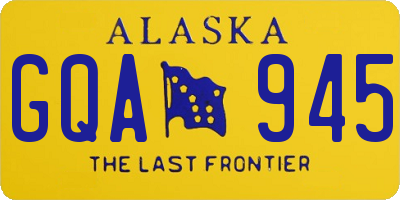 AK license plate GQA945
