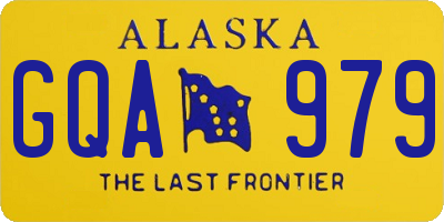 AK license plate GQA979