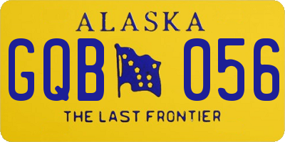 AK license plate GQB056