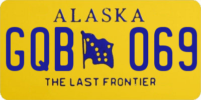 AK license plate GQB069