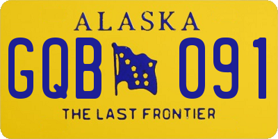 AK license plate GQB091