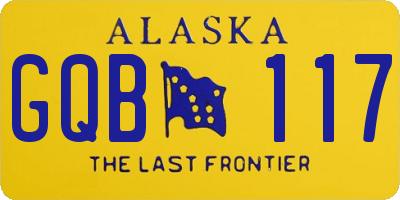 AK license plate GQB117