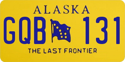 AK license plate GQB131