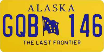 AK license plate GQB146