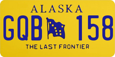 AK license plate GQB158