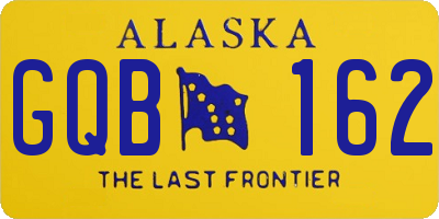 AK license plate GQB162