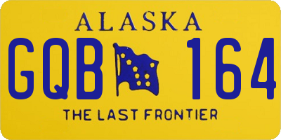 AK license plate GQB164