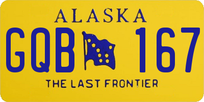 AK license plate GQB167