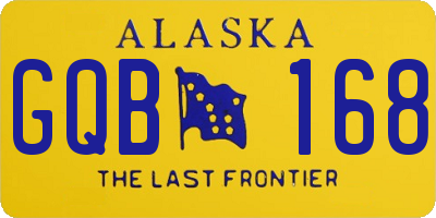 AK license plate GQB168