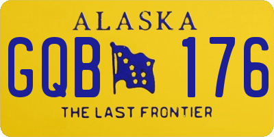 AK license plate GQB176