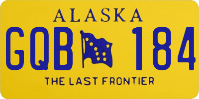 AK license plate GQB184