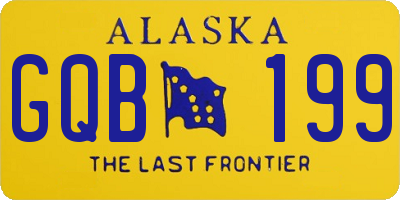 AK license plate GQB199