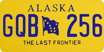 AK license plate GQB256