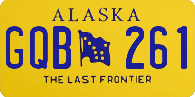 AK license plate GQB261