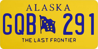 AK license plate GQB291