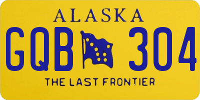 AK license plate GQB304